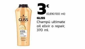 Supermercados Lupa Gliss champú ultimate oil elixir o repair oferta
