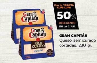 Gran capitán queso semicurado cortadas