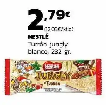 Supermercados Lupa Nestlé turrón jungly blanco oferta