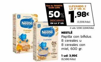 Supermercados Lupa Nestlé papilla con bifidus 8 cereales u 8 cereales con miel oferta