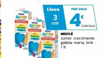 Supermercados Lupa Nestlé junior crecimiento galleta maria oferta