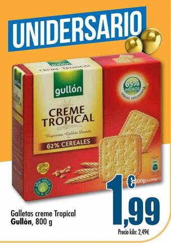 Unide Supermercados Galletas creme tropical gullón oferta