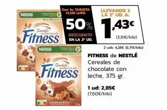 Supermercados Lupa Fitness de nestlé cereales de chocolate con leche oferta