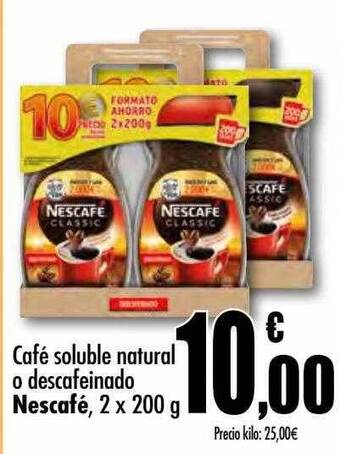 Unide Supermercados Café soluble natural o descafeinado nescafé oferta