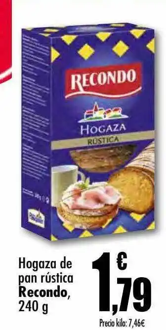 Unide Supermercados Hogaza de pan rústica recondo oferta
