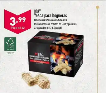 ALDI Bbq yesca para hogueras oferta