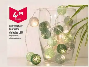 ALDI Home creation guirnalda de bolas led oferta