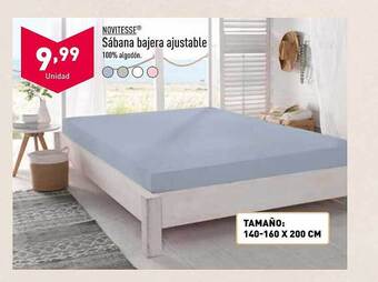 ALDI Novitesse sábana bajera ajustable oferta