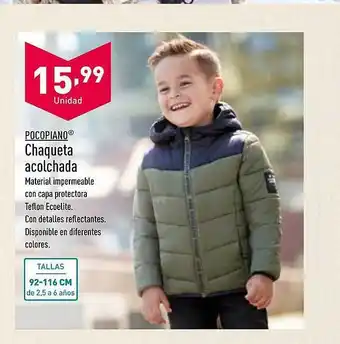 ALDI Pocopiano chaqueta acolchada oferta