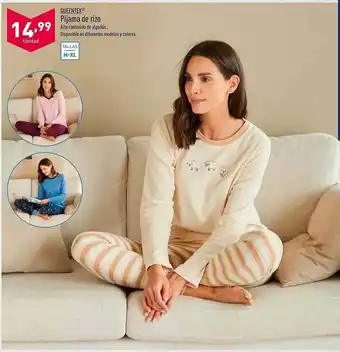 ALDI Queentex pijama de rizo oferta