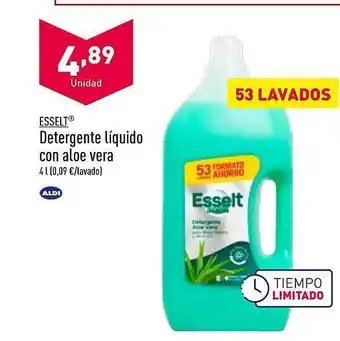 ALDI Esselt detergente líqiudo con aleo vera oferta