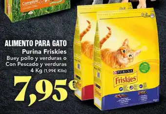 Gadis Alimento para gato purina friskies buey pollo y verdura o con pescado y verduras oferta