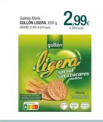 Condis Galetes maria gullón ligera oferta