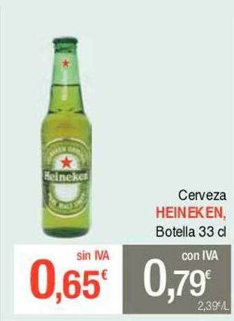 Masymas Cerveza heineken botella oferta