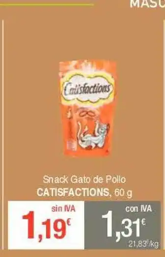 Masymas Snack gato de pollo catisfactions oferta