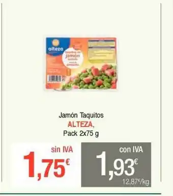 Masymas Jamón taquitos alteza pack 2 oferta