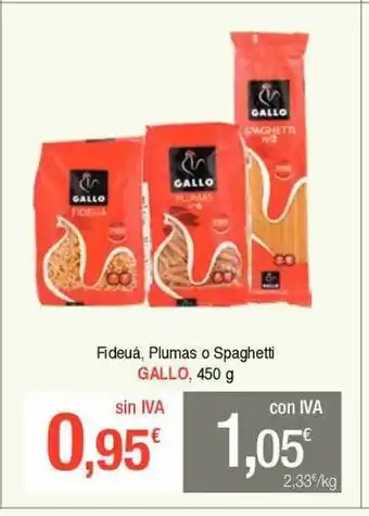 Masymas Fideuá o spaghetti gallo oferta