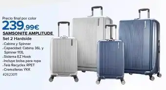 Costco Samsonite amplitude set 2 hardside oferta