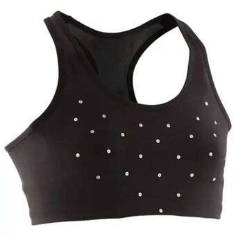 Decathlon Sujetador-top gimnasia negro niña 500 oferta