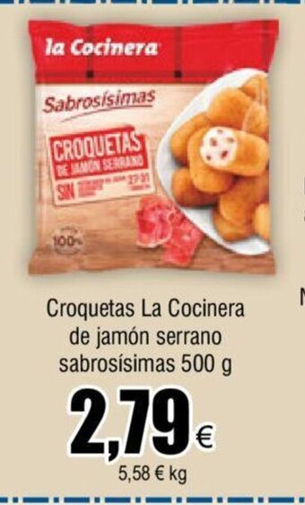 FROIZ Croquetas La Cocinera de Jamón Serrano Sabrosisimas 500g oferta