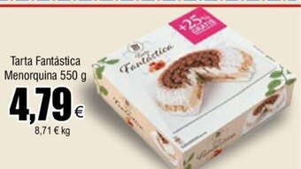 FROIZ Tarta Fantástica Menorquina 550 g oferta