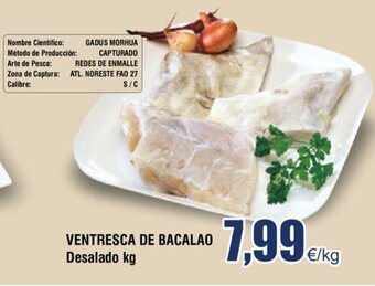 FROIZ Ventresca de Bacalao Desalado kg oferta