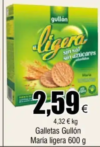 FROIZ Galletas Gullón María Ligera 600g oferta