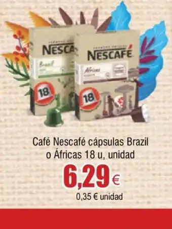FROIZ Café Nescafé Cápsulas Brazil oferta