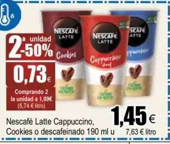 FROIZ Nescafé Latte Cappuccino Cookies oferta