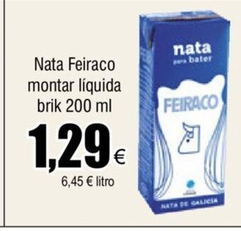 FROIZ Nata Feiraco Montar Líquida Brik 200ml oferta