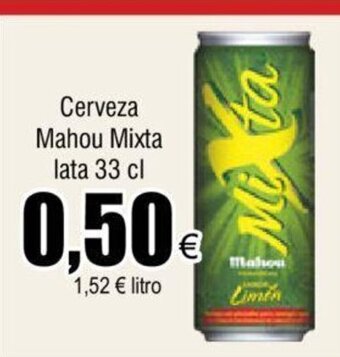 FROIZ Cerveza mahou Mixta lata 33cl oferta