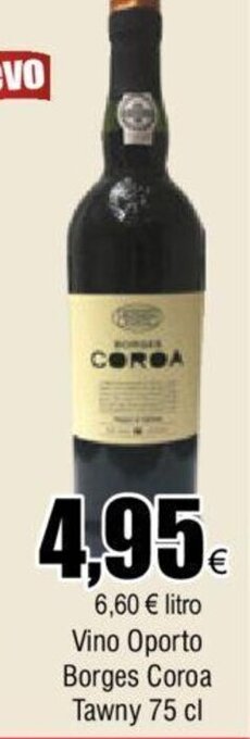 FROIZ Vino Oporto Borges Coroa Tawny 75cl oferta