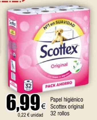 FROIZ Papel Higiénico Scottex Original 32 Rollos oferta