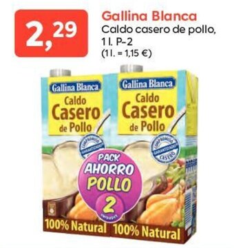 Suma Supermercados Gallina Blanca Caldo Casero De Pollo oferta