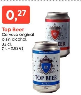Suma Supermercados Top Beer Cerveza Original o Sin Alcohol 33cl oferta