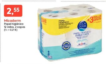 Suma Supermercados Micaderm Papel Higiénico 12 Rollos 2 Capas oferta