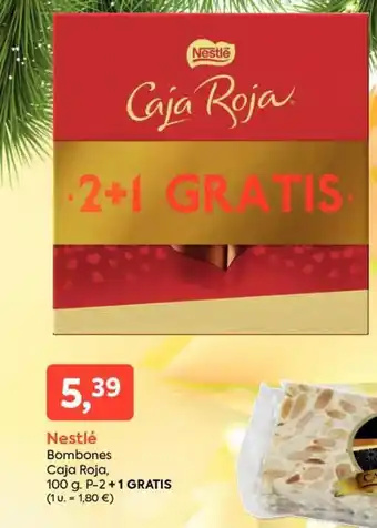 Suma Supermercados Nestlé Bombones Caja Roja, 100g oferta
