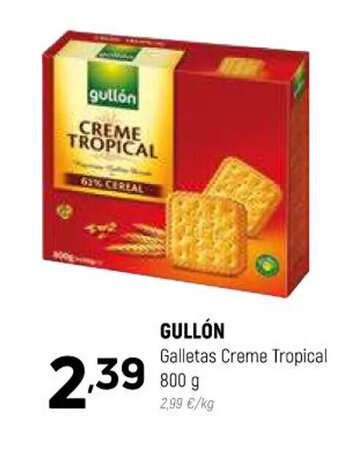 Coviran Gullón Galletas Creme Tropical, 800g oferta