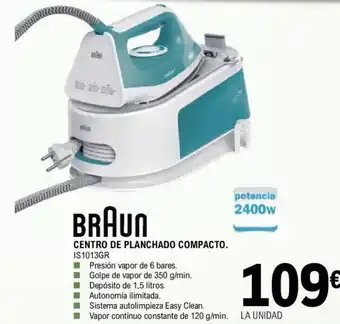 E.Leclerc Braun Centro de Planchado Compacto oferta