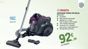 E.Leclerc Bosch Aspirador Trineo Sin Bolsa oferta