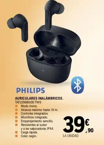 E.Leclerc Philips Auriculares Inalámbricos oferta