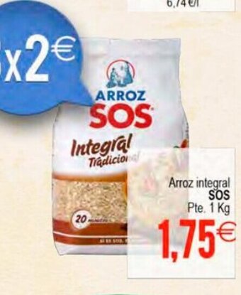 Plenus Supermercados Arroz Integral Sos oferta
