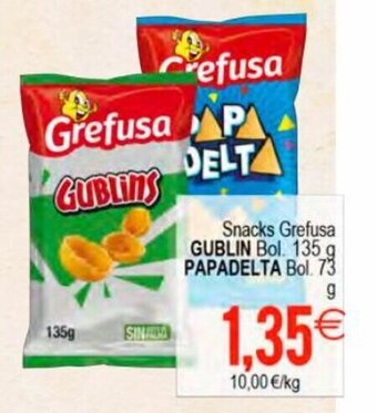 Plenus Supermercados Snacks Grefusa Gublin Papadelta oferta