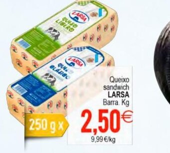 Plenus Supermercados Queixo Sandwich Larsa oferta