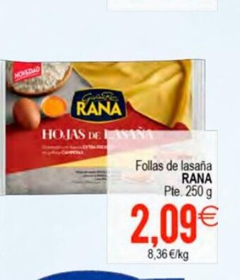 Plenus Supermercados Follas de Lasana rana oferta