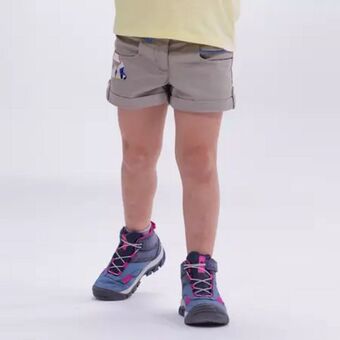 Decathlon Pantalón corto de montaña y trekking niños 2-6 años quechua mh 500 beige oferta