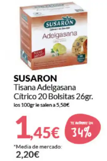 PrimaPrix Susaron Tisaba Adelgasan Citrico 26gr oferta