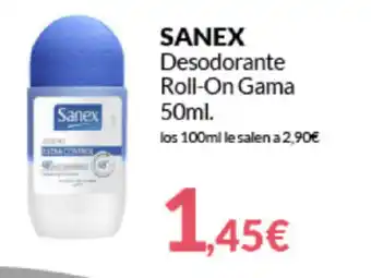 Sanex Desodorante Roll-On-Gama 50ml