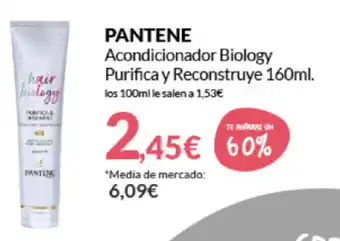 PrimaPrix Pantene Acondicionador Biology Purifica y Reconstruye 160ml oferta
