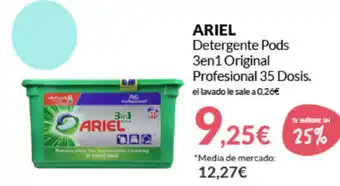 PrimaPrix Ariel Detergente Pods 3en1 Original Profesional 35 Dosis oferta